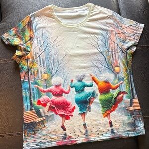 Colorful Dancing Ladies Kids T-Shirt
